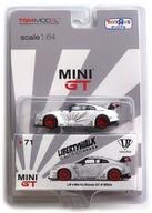 【中古】ミニカー 1/64 LB★WORKS Nissan GT-R R35 TYPE1 Rear WING Ver 1+2 RED Wheel RHD(白いこと×黒いこと) 「MINI GT続きもの No.71」 [MGT00071-TRU]