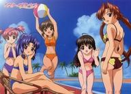 【中古】下敷き 集合(水着) B5下敷き 「シスター・プリンセス」画像