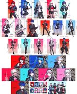【中古】キャラカード 全26種セット 「HUNDRED LINE -最終防衛学園- POP UP SHOP in TOWER RECORDS 描き下ろし ロックバンドver. トレーディングブロマイド」