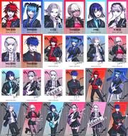【中古】キャラカード 全24種セット 「HUNDRED LINE -最終防衛学園- POP UP SHOP in TOWER RECORDS 描き下ろし ロックバンドver. トレーディングイラストカード」
