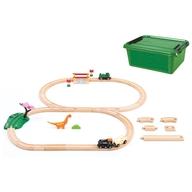 【新品】手あそび 恐竜踏み切り書き割り 「BRIO -ブリオ-」