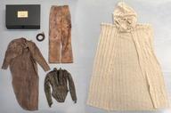 【中古】お人形さん添え物 72/75糎用 旅する者 御召しもの書き割り