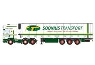 【新品】ミニカー 1/50 Soonius SCANIA 4 SERIES TOPLINE 6X2 TWIN STEER REEFER TRAILER - 3 AXLE [01-4870]