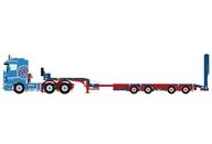 【新品】ミニカー 1/50 G. van Doesburg SCANIA 4 SERIES FLAT ROOF 6X2 TWIN STEER SEMI WHEEL WELL LOW LOADER - 4 AXLE [01-4751]