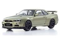 【新品】ミニカー 1/43 日産 地上地平 R34 GT-R V規格II Nur(ミレニアムジェイド) [KS03936MJ]