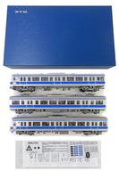 【中古】鉄道線路ひな形 HOゲージ 1/80 伊豆箱根鉄道7000系 (7501取り合わせ) 3両取り合わせ書き割り 遣っ付ける品 [1-700-139]