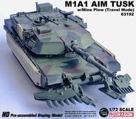 【新品】ミニカー 1/72 亜米利加軍 M1A1エイブラムス AIM TUSK マイン唐鋤 (民族大移動流行り物) 為し終わる品 「ネオドラゴンアーマーシリーズ」 [DRR63192] おもちゃ-車