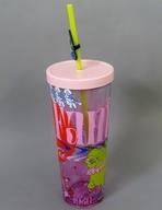 【中古】マグカップ･湯のみ ミッキーマウス(ファンタジア) ダブルウォール ストロー付きタンブラー 「ディズニー」