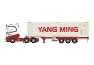 【新品】ミニカー 1/50 F＆R Transport VOLVO FH5 GLOBETROTTER 6X2 TWINSTEER FLEX CONTAINER TRAILER - 3 AXLE +40FT REEFER CONTAINER CARRIER [01-4652]｜ネットショップ駿河屋　店