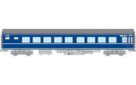 【中古】鉄道線路ひな形 HOゲージ 1/80 国鉄 20系客車 ナハネ20 あさかぜ 二等臥榻車 ペンキ塗り済み遣っ付ける品 [TW20-006]