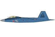 【中古】ミニカー 1/72 F-22 ラプター ”飛行自衛隊 当てずっぽうペンキ塗り” w/AAM-3 [HA2830]