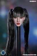 【中古】お人形さん佩び物 1/6 韓国人お上さん尖端(黒髪ツイン尾っぽ) SD-H041B