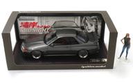 【中古】ミニカー 1/18 NISSAN SKYLINE GT-R R32 海岸地帯MIDNIGHT Reina’s R(ガンメタリック) With Ms.Reina Akikawa 「海岸地帯MIDNIGHT」 [3595]