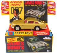 【中古】ミニカー JAMES BOND’S ASTON MARTIN D.B.5(ゴールド) 「007/ゴールド手の指」 [RT26101] 乗り物のおもちゃ-おもちゃ-ミニカー・トイカー