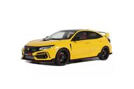 【新品】ミニカー 1/18 ホンダ シビック 手合いR (FK8) ユーロスペック 2020 (黄色) 押さえる生み出すこと品 [OTM1111]