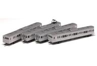 【中古】鉄道線路ひな形 HOゲージ 1/80 103系 新製冷房装置車 高動かす台(ATC車) 4両精神的な統合一揃いの道具 [HK-2-001]