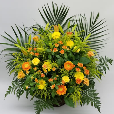 宅配にてお届け お祝い 花 ギフト 誕生日 還暦 米寿 開店 移転 開院 お供え オープン 結婚式 披露宴 会場装花 ライブ お彼岸 アレンジ花 L フラワーアレンジメント 色指定 円 税別 高さ60cm位 海老名洋蘭園 お祝い 花 ギフト 誕生日 還暦 米寿 開店 移転