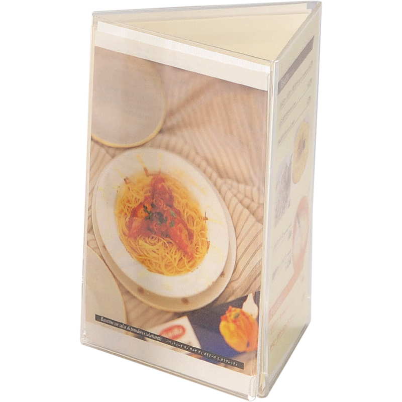 楽天市場】アクリル 三角メニュー＆マルチスタンド（大） NS-B73 / 底