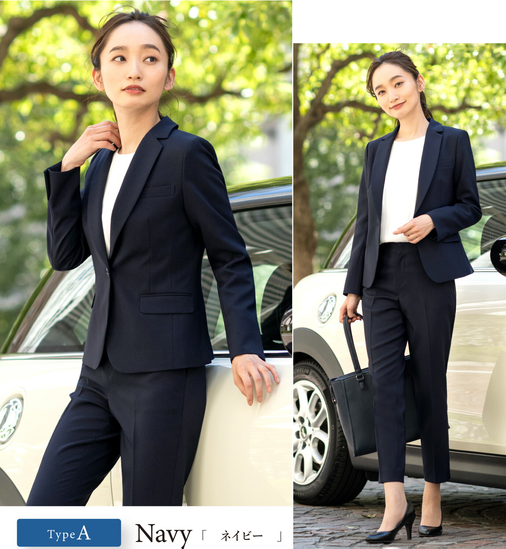 リーガル パンツ スーツ セットアップ ストライプ 洗える 近年モデル 7days Life Styling セットアップ 「洗える」カットソー素材