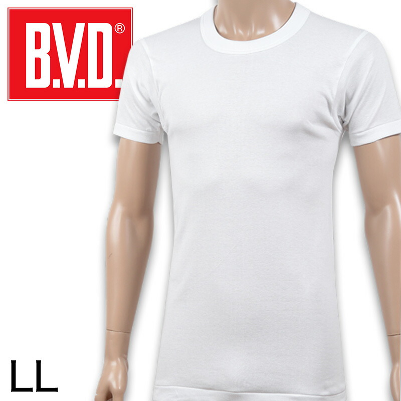 楽天市場】BVD インナーシャツ メンズ 半袖 綿100% tシャツ