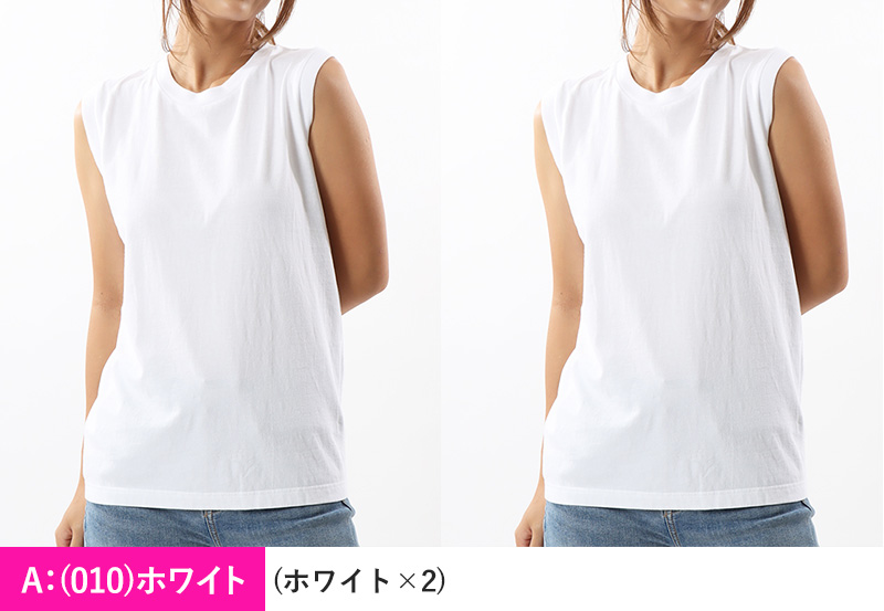 サイン・掲示用品-ヘインズ •レディース スリーブレス Tシャツ 2枚組 M
