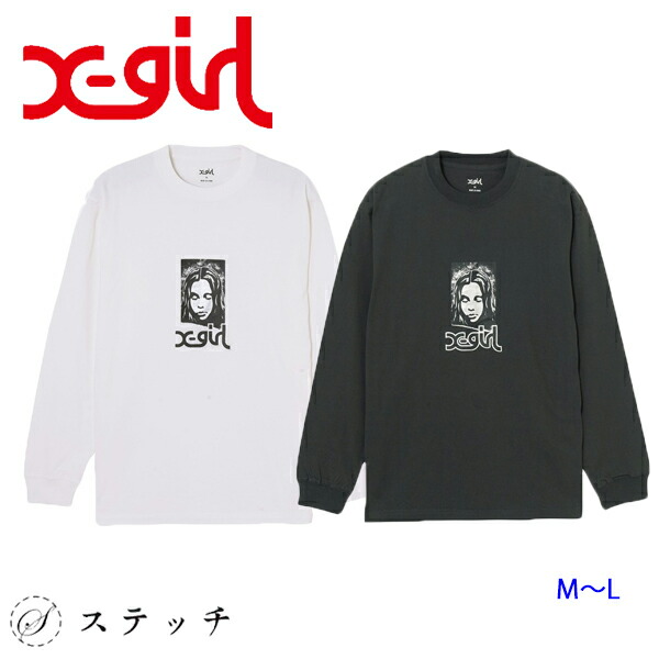 X-girl 長袖 カットソー☆お値下げ可能☆ X-girl 【並行輸入】エックスガール COLLEGE LOGO CREW SWEAT