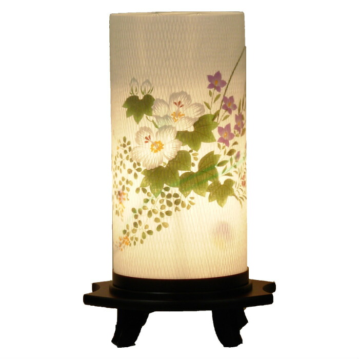提灯 お盆 つむぎ 芙蓉 回転灯篭 38cm 1個|すとう店