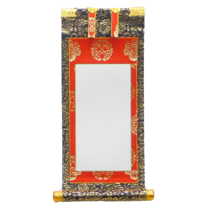 法名軸 20代 浄土真宗本願寺派紋入り 西用 金具付 文字書入れ付 送料無料 メール便