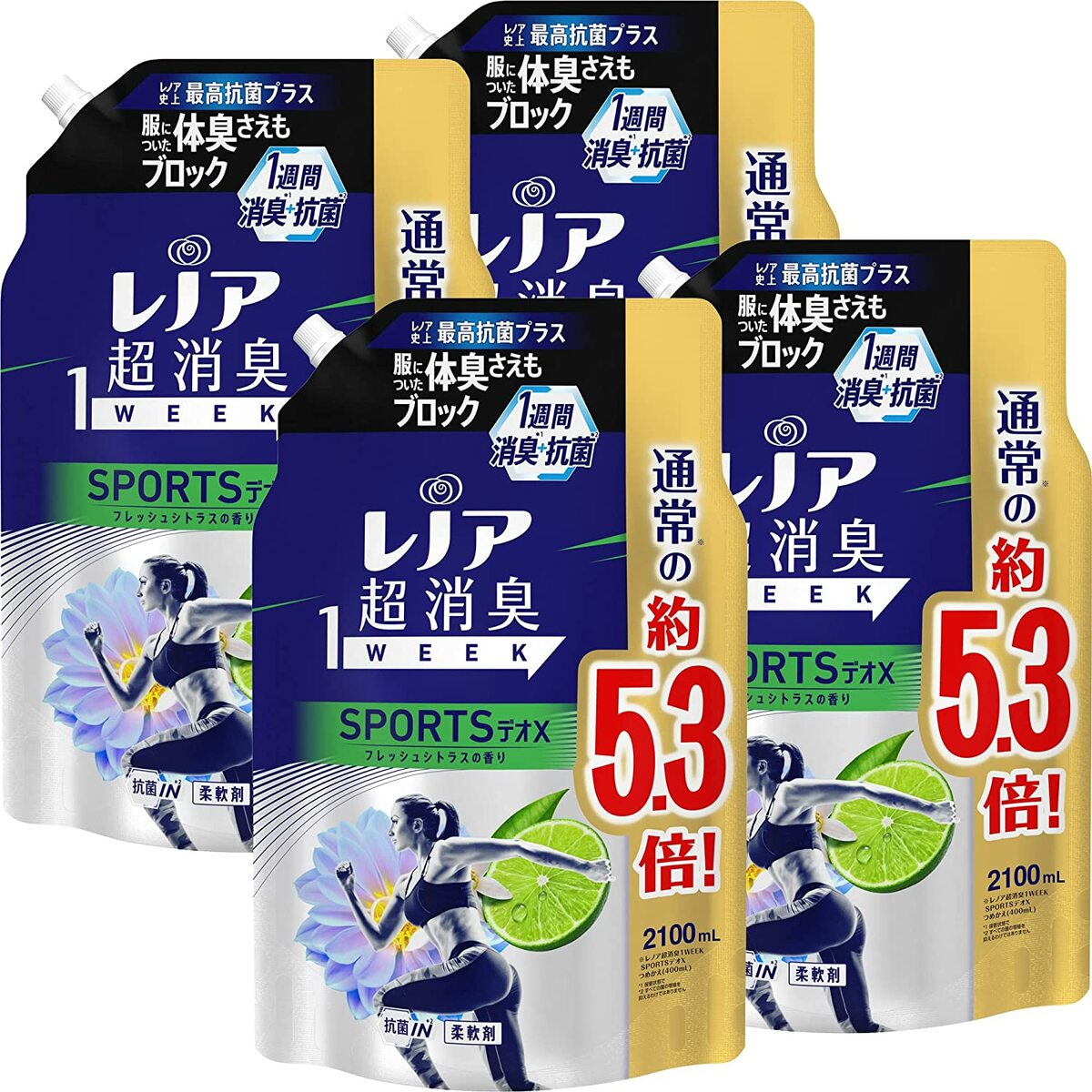 送料無料キャンペーン?】 レノア 超消臭1WEEK 柔軟剤 SPORTSデオX