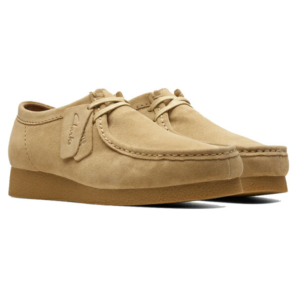 【クリアランスセール!!】 クラークス ワラビーエヴォ お水校正刷り メープルスエード Clarks Wallabee EVO WP 26177834