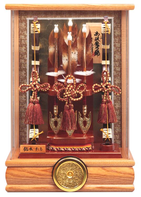 楽天市場】送料無料 久月作 本籐 13号 六角アクリルケース入り破魔弓