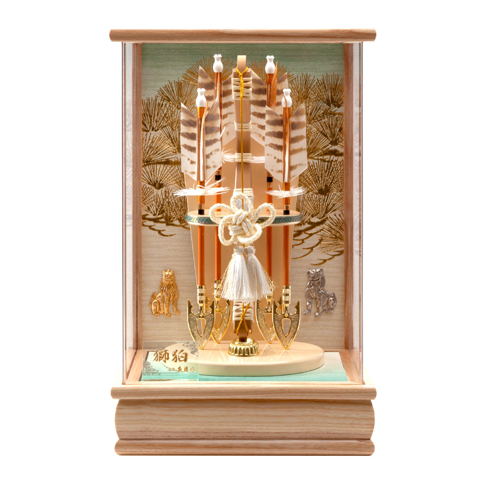 楽天市場】送料無料 久月作 月印6 瑞祥 飾馬 白神馬 6号 ガラスケース