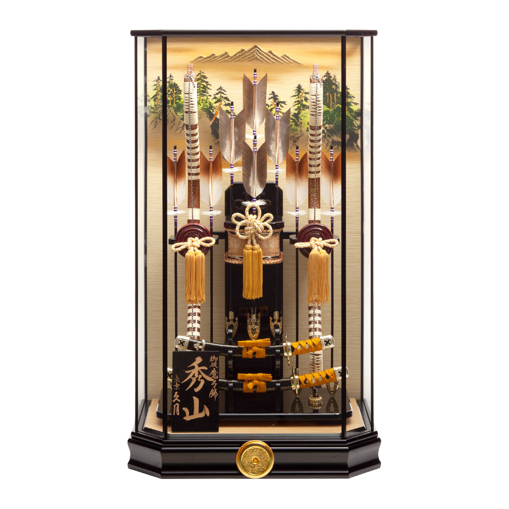 楽天市場】送料無料 久月作 本籐 茶暈六角ケース ガラスケース入り