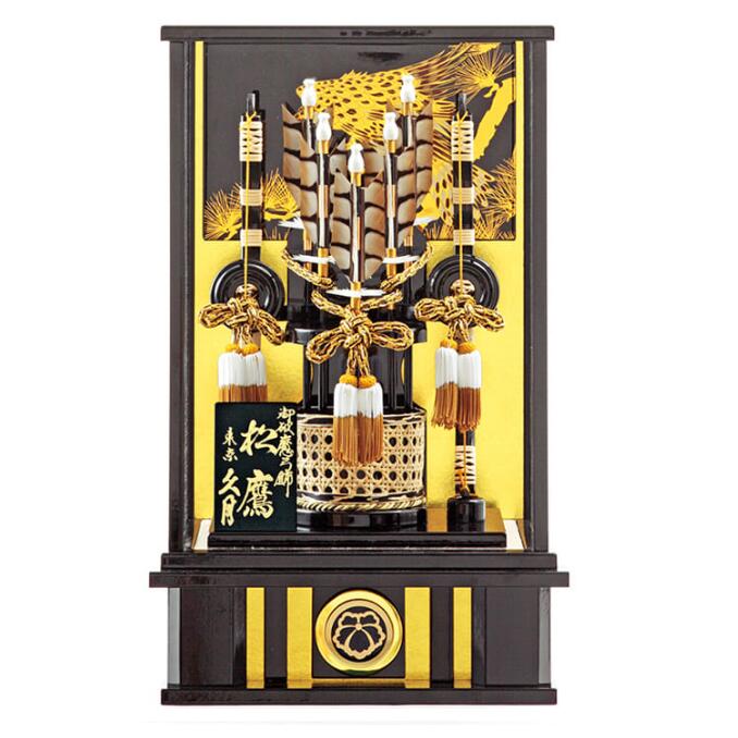 楽天市場】送料無料久月作 吉祥紋箙(えびら) 本藤 太刀付き マホ塗