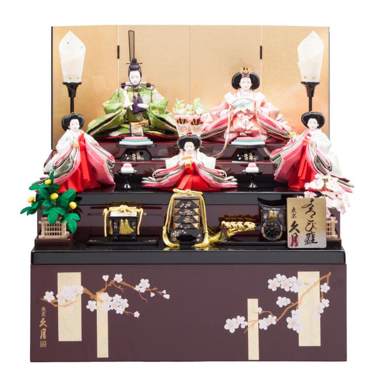 楽天市場】送料無料 久月作 雛人形 衣装着五人揃い 緋毛氈桐製収納三 楽天市場】送料無料 久月作 雛人形 衣装着五人揃い 緋毛氈桐製収納三
