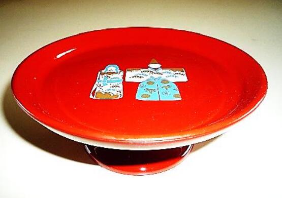 楽天市場】昭峰作 陶器製 犬筥飾り 犬箱飾り 【鶴・亀セット】 〈いぬ