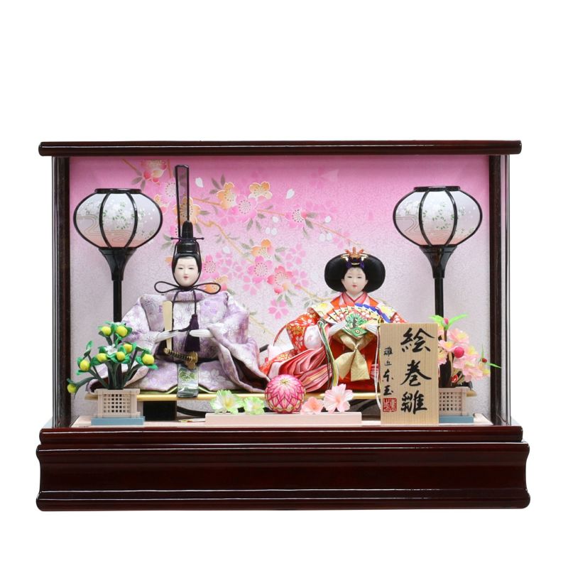 楽天市場】送料無料 東玉作 雛人形 衣装着親王 アクリルケース飾り