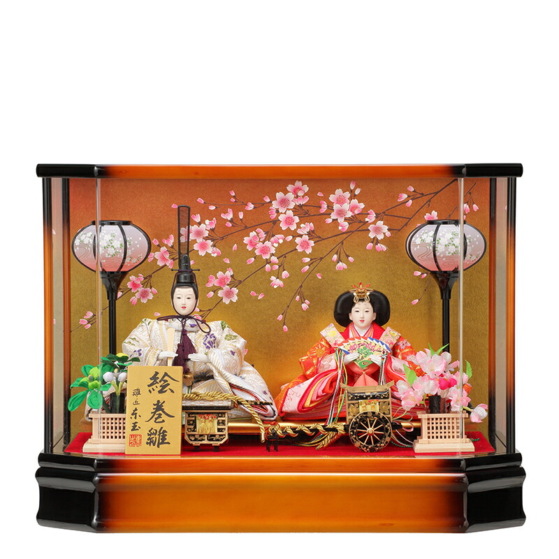 楽天市場】送料無料 東玉作 雛人形 衣装着親王 アクリルケース飾り