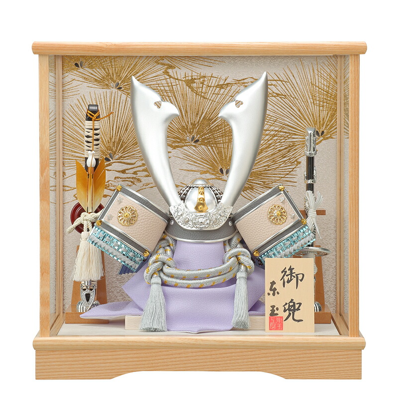 楽天市場】送料無料 東玉作 五月人形 6号ガラスケース入り武者飾り