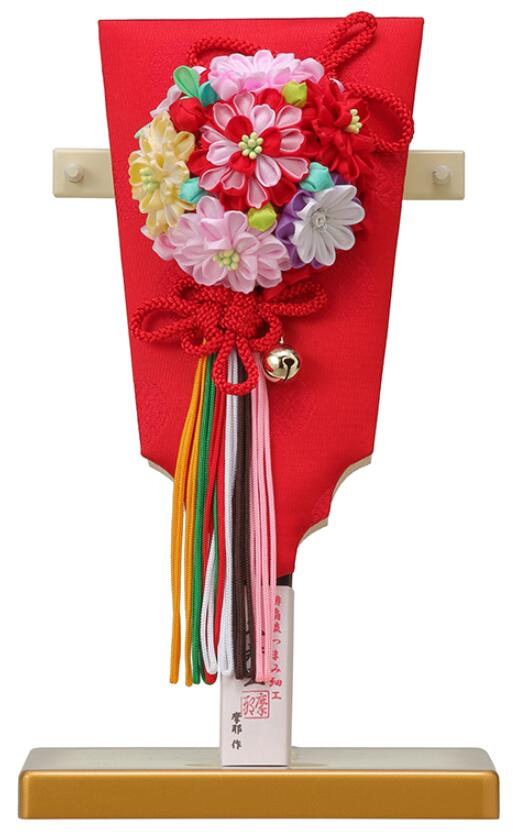 楽天市場】送料無料東玉作 9号 壁掛け羽子板飾り 【美月/ピンク