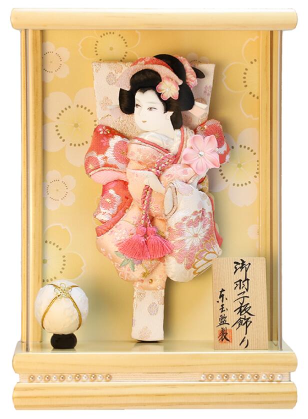 楽天市場】送料無料 東玉作 10号 羽子板飾り 【久寿玉/撫子】 〈モダン