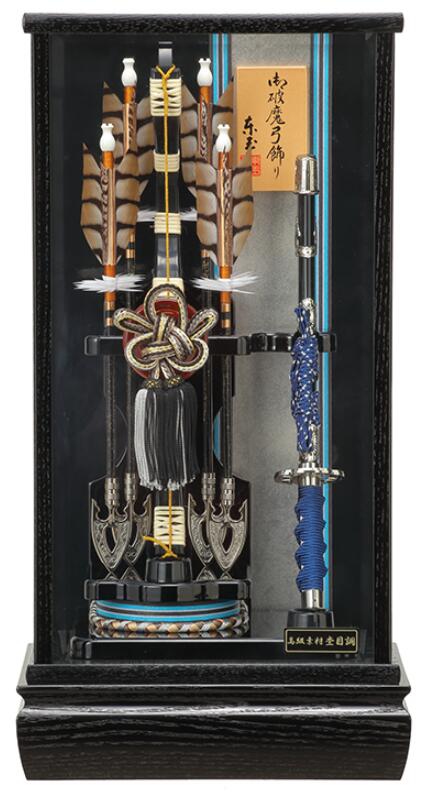 楽天市場】送料無料東玉作 6号 ガラスケース入り破魔弓飾り 【泉寿