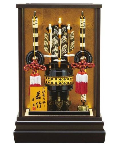 楽天市場】送料無料東玉作 11号 ガラスケース入り破魔弓飾り 【慶安