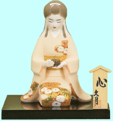 楽天市場】博多人形 『桜月夜』『 専用ガラスケース 』 伝統工芸師