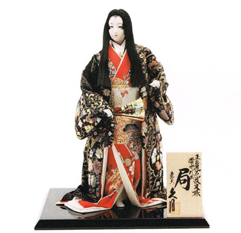 久月作 日本人形 尾山人形 正倉院花紋文様 打掛帯地 10号 Japanese doll 〈日本の伝統品 にほんにんぎょう 和人形 お人形 和の置物  お飾り インテリア 日本のおみやげ 海外 外国へのお土産 プレゼントにもおススメです 通販〉 最大80％オフ！