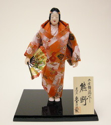 久月監製 二条静扇作 日本人形（能あやつり人形） 熊野 ゆや Japanese Noh doll 日本人形・フランス人形-その他