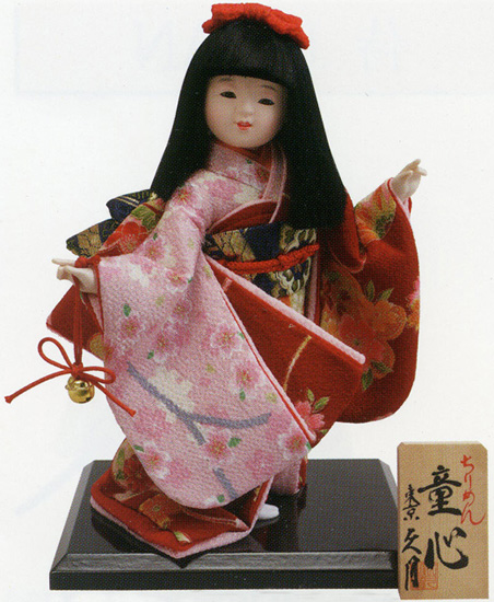 楽天市場】久月作 日本人形 わらべ人形・童人形 浮世人形 ８号 【虹香 
