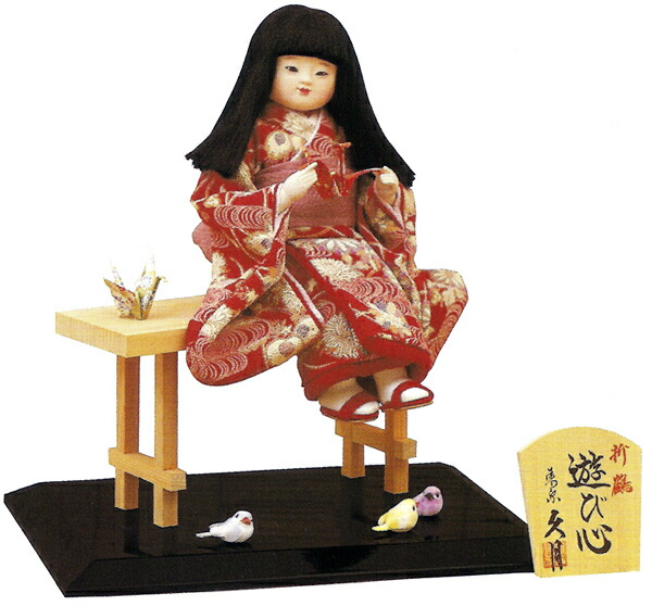 日本人形[鼓] 人形の久月・日本人形「鼓」・No.190223-46・梱包サイズ140
