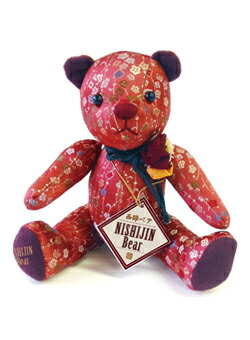 楽天市場】和風 ぬいぐるみ 西陣織 テディベア 黒 nishijin-brocade