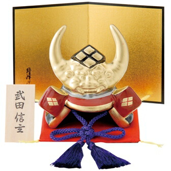 装飾用兜　置物　 鋳物製品　伊達家の兜風　骨董品　カブト 禅 伊達政宗之兜 1/3スケール – 鈴甲子